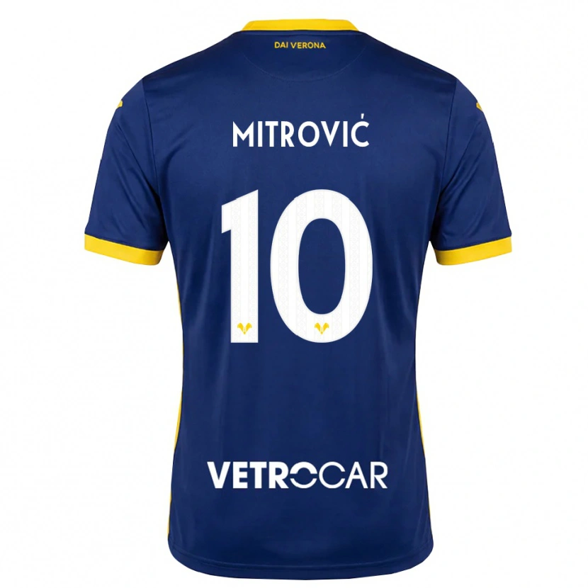 Danxen Men Stefan Mitrović #10 Royal Blue Yellow White Home Jersey 2026/27 T-Shirt