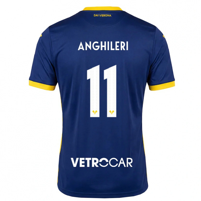 Danxen Men Federica Anghileri #11 Royal Blue Yellow White Home Jersey 2026/27 T-Shirt