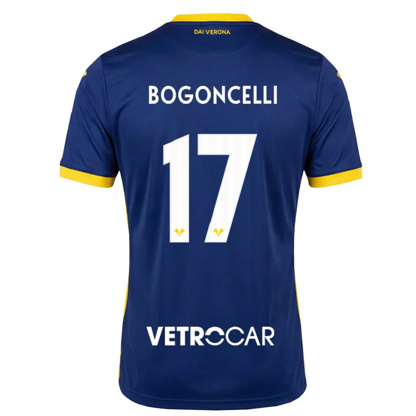 Danxen Men Pietro Bogoncelli #17 Royal Blue Yellow White Home Jersey 2026/27 T-Shirt