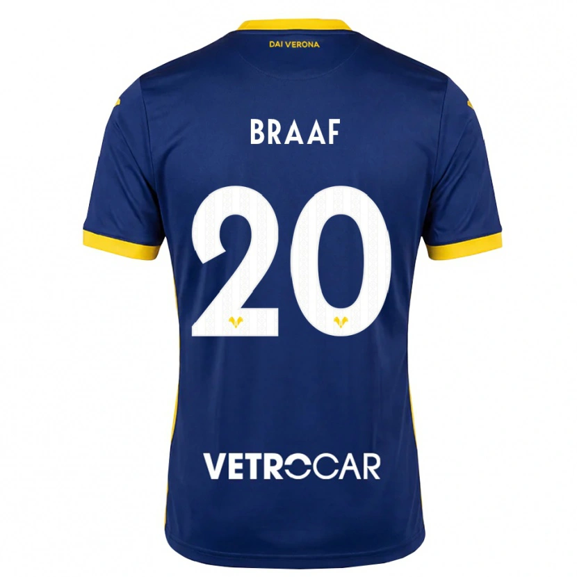 Danxen Men Jayden Braaf #20 Royal Blue Yellow White Home Jersey 2026/27 T-Shirt