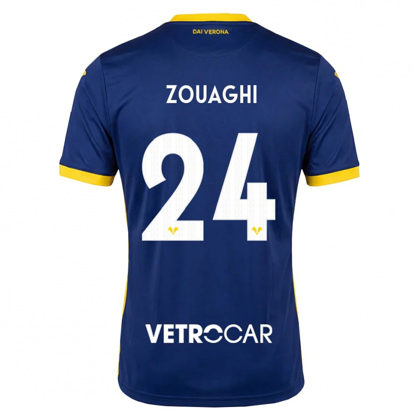 Danxen Men Thomas Zouaghi #24 Royal Blue Yellow White Home Jersey 2026/27 T-Shirt