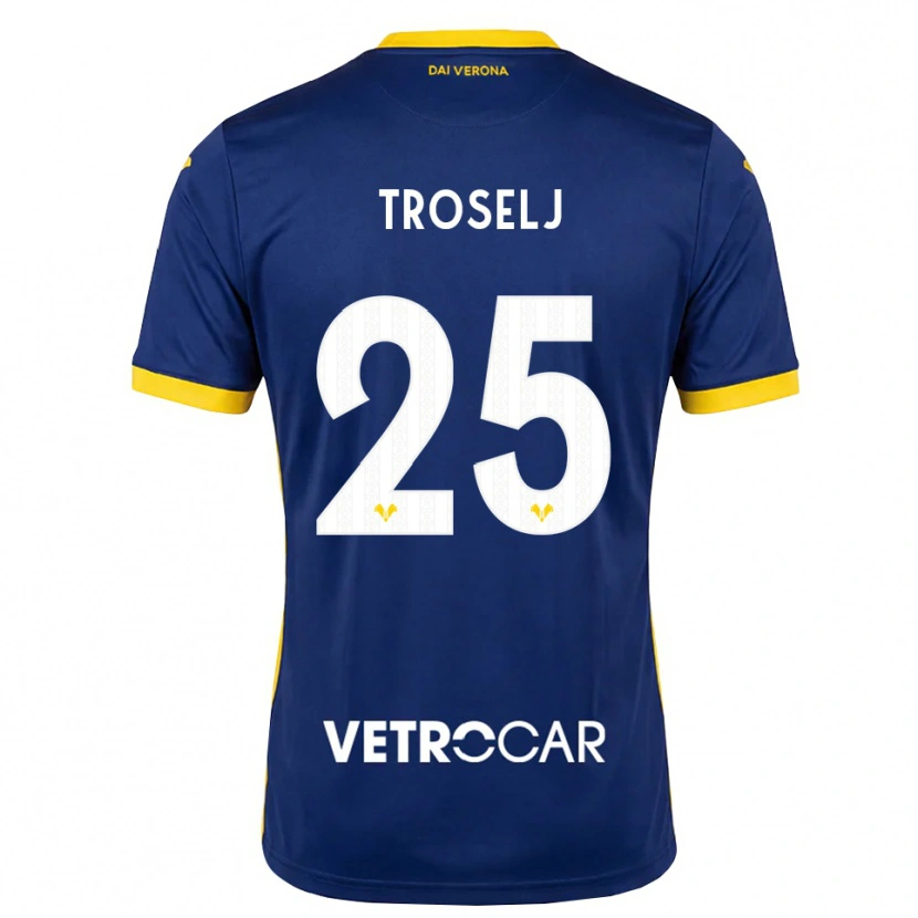 Danxen Men Ethan Troselj #25 Royal Blue Yellow White Home Jersey 2026/27 T-Shirt