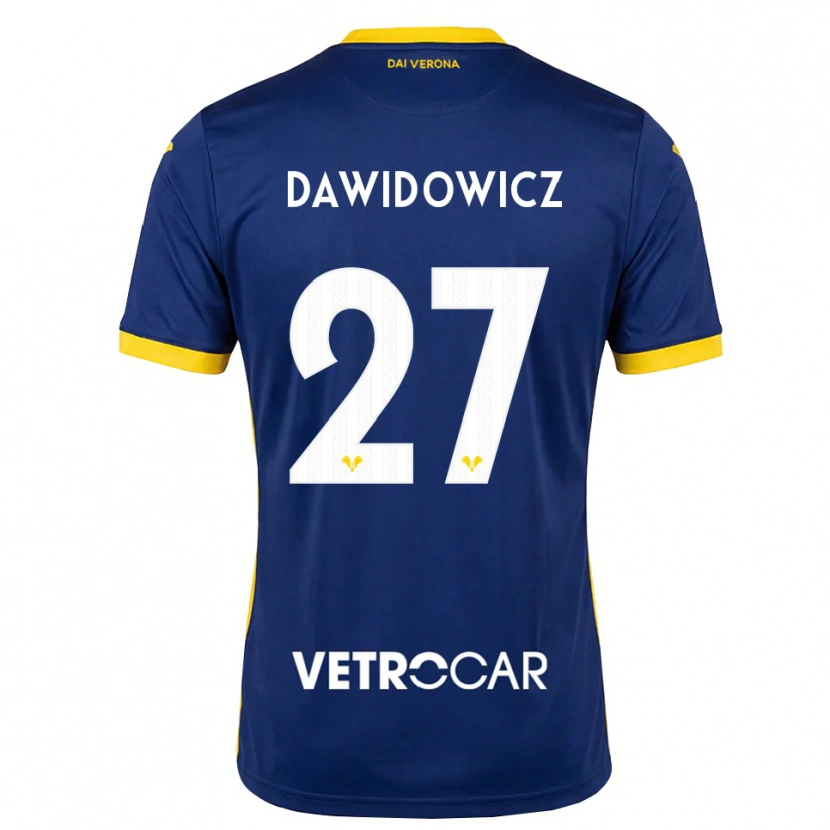 Danxen Men Pawel Dawidowicz #27 Royal Blue Yellow White Home Jersey 2026/27 T-Shirt