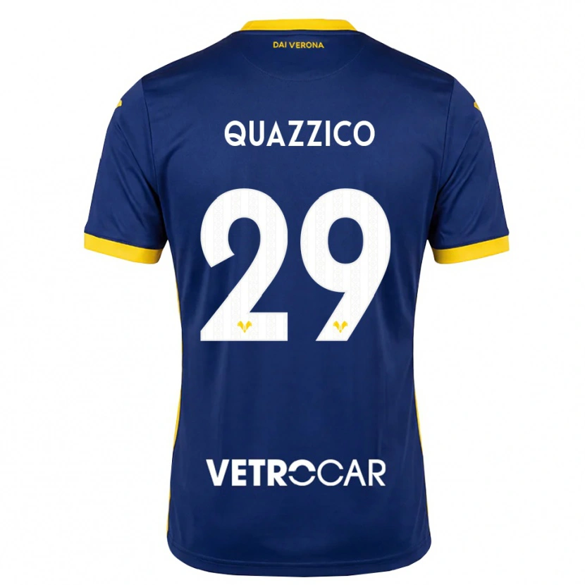 Danxen Men Francesca Quazzico #29 Royal Blue Yellow White Home Jersey 2026/27 T-Shirt