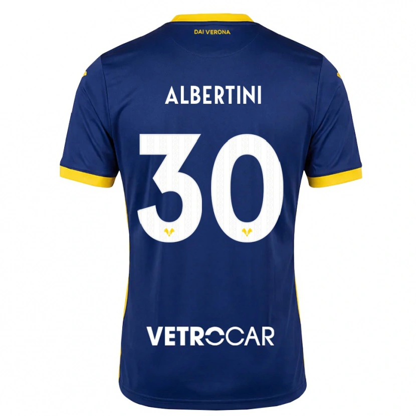Danxen Men Francesco Albertini #30 Royal Blue Yellow White Home Jersey 2026/27 T-Shirt