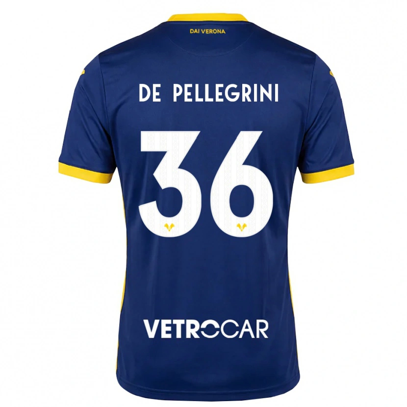 Danxen Men Erika De Pellegrini #36 Royal Blue Yellow White Home Jersey 2026/27 T-Shirt