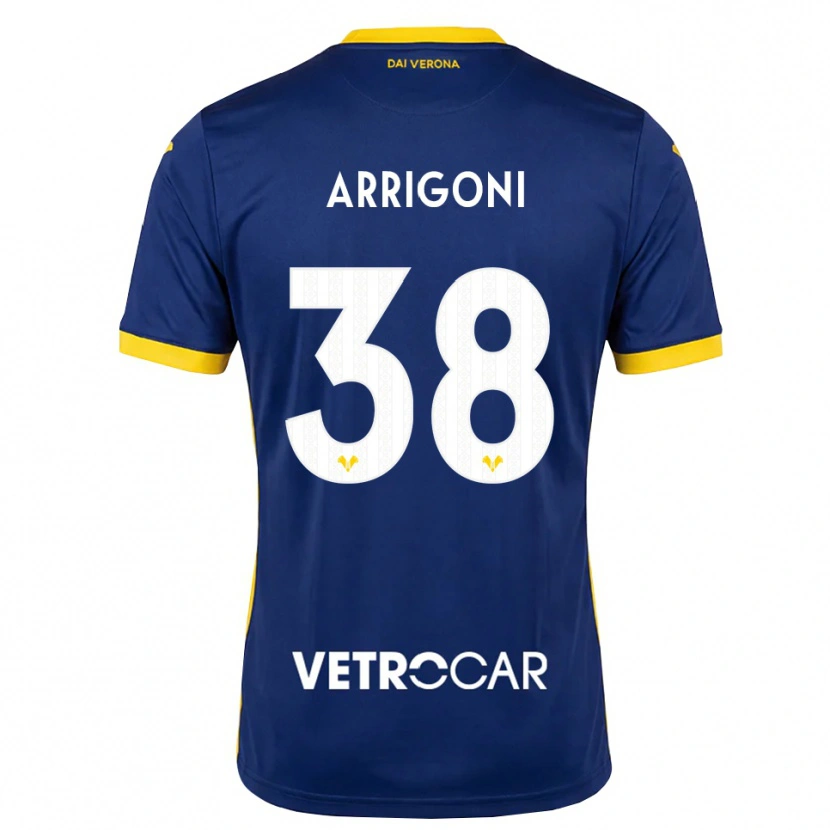 Danxen Men Arrigoni #38 Royal Blue Yellow White Home Jersey 2026/27 T-Shirt