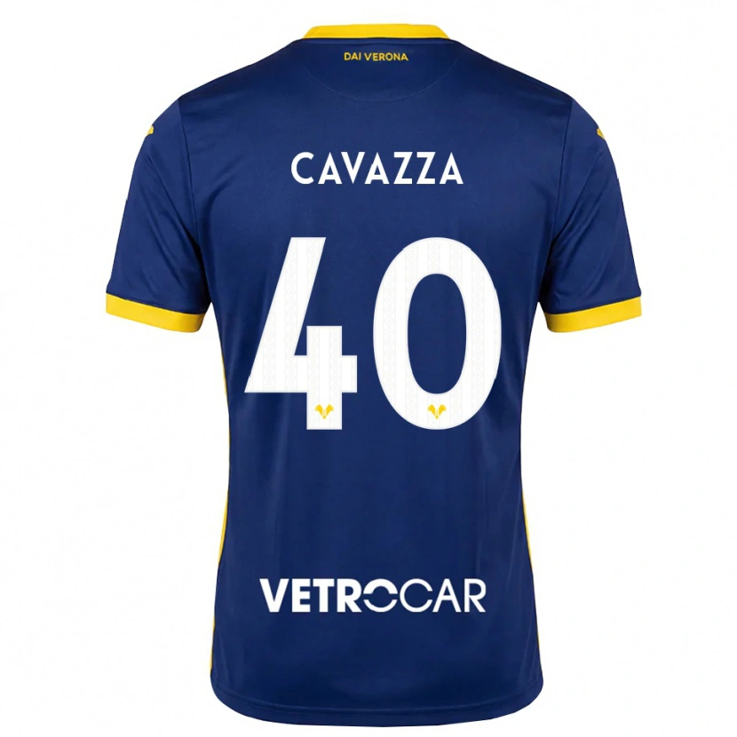 Danxen Men Filippo Cavazza #40 Royal Blue Yellow White Home Jersey 2026/27 T-Shirt
