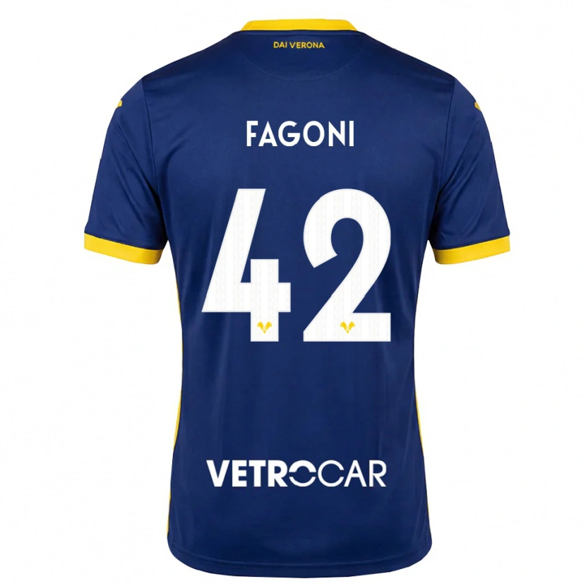 Danxen Men Marco Fagoni #42 Royal Blue Yellow White Home Jersey 2026/27 T-Shirt