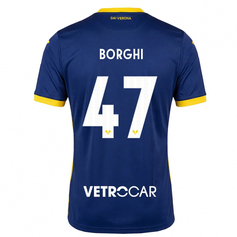 Danxen Men Arthur Borghi #47 Royal Blue Yellow White Home Jersey 2026/27 T-Shirt