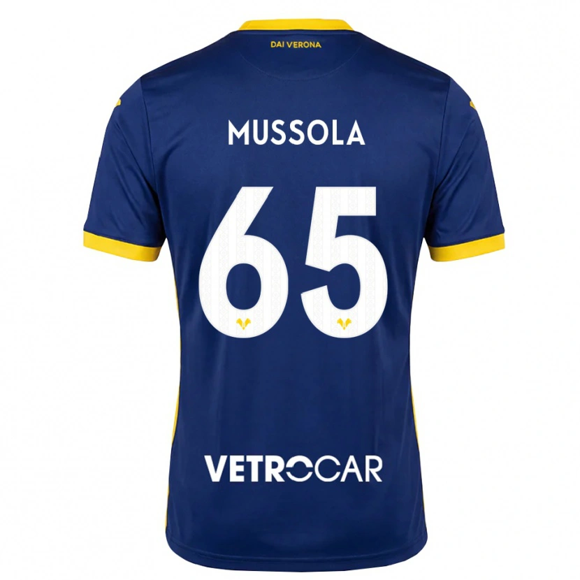 Danxen Men Matteo Mussola #65 Royal Blue Yellow White Home Jersey 2026/27 T-Shirt