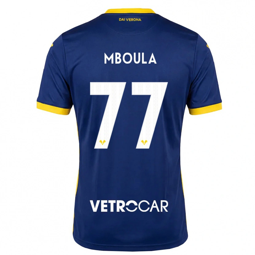 Danxen Men Jordi Mboula #77 Royal Blue Yellow White Home Jersey 2026/27 T-Shirt
