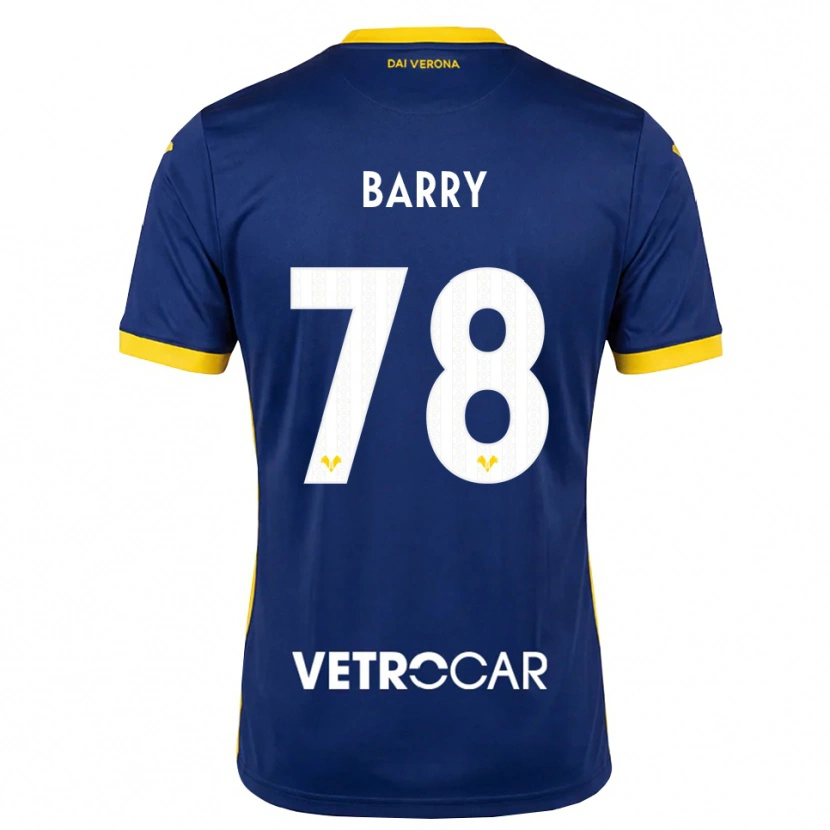 Danxen Men Oumar Barry #78 Royal Blue Yellow White Home Jersey 2026/27 T-Shirt