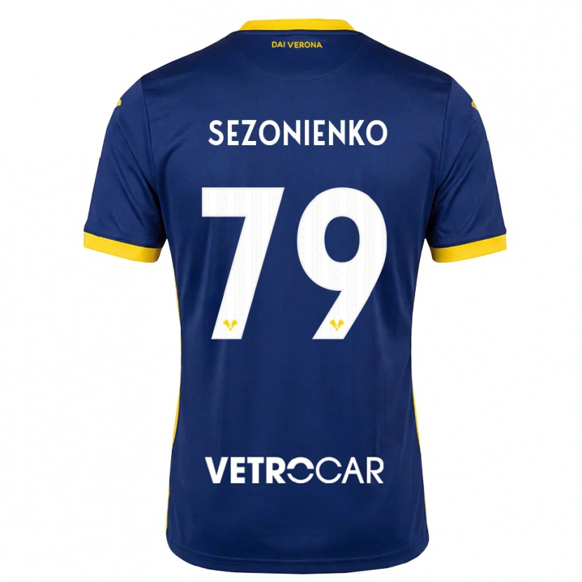 Danxen Men Kacper Sezonienko #79 Royal Blue Yellow White Home Jersey 2026/27 T-Shirt