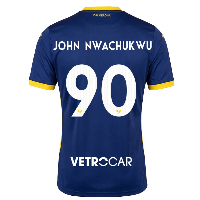 Danxen Men Samuel John Nwachukwu #90 Royal Blue Yellow White Home Jersey 2026/27 T-Shirt