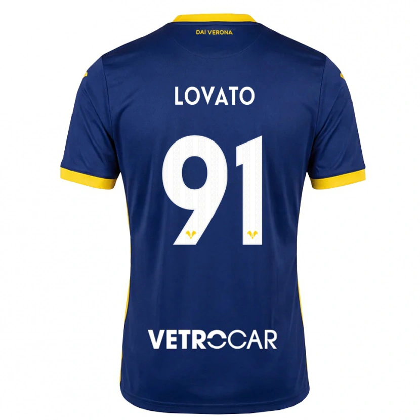 Danxen Men Enrico Lovato #91 Royal Blue Yellow White Home Jersey 2026/27 T-Shirt