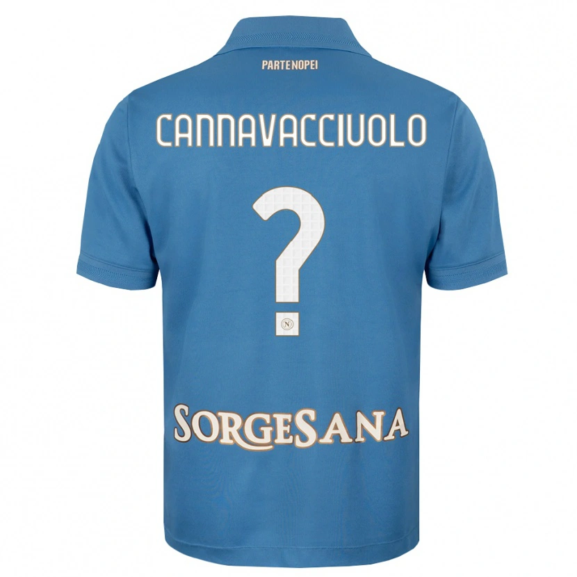 Danxen Men Luigi Pio Cannavacciuolo #0 Haze Blue White Home Jersey 2026/27 T-Shirt