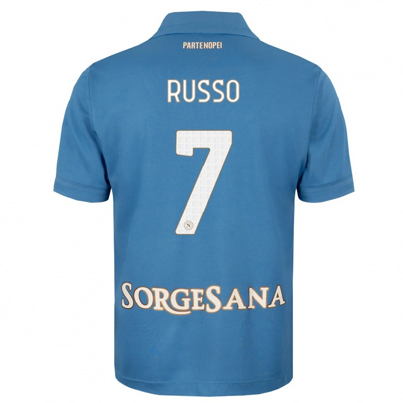 Danxen Men Giorgio Russo #7 Haze Blue White Home Jersey 2026/27 T-Shirt