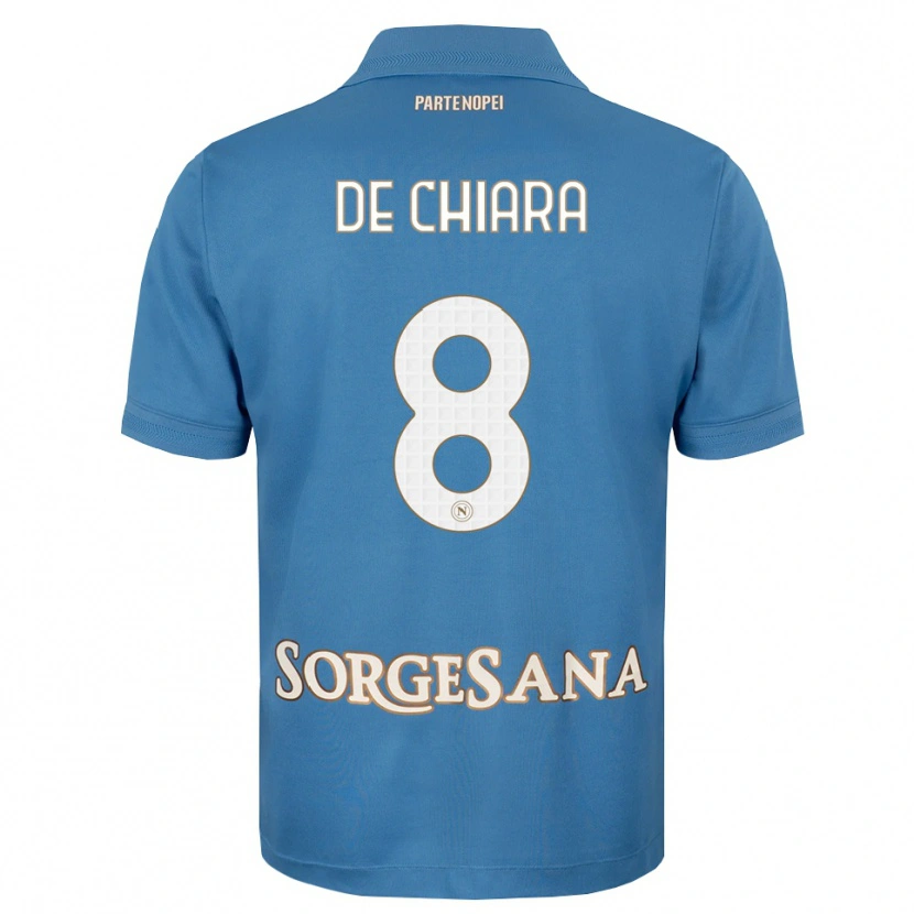 Danxen Men Emmanuele De Chiara #8 Haze Blue White Home Jersey 2026/27 T-Shirt