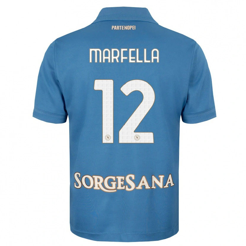 Danxen Men Davide Marfella #12 Haze Blue White Home Jersey 2026/27 T-Shirt
