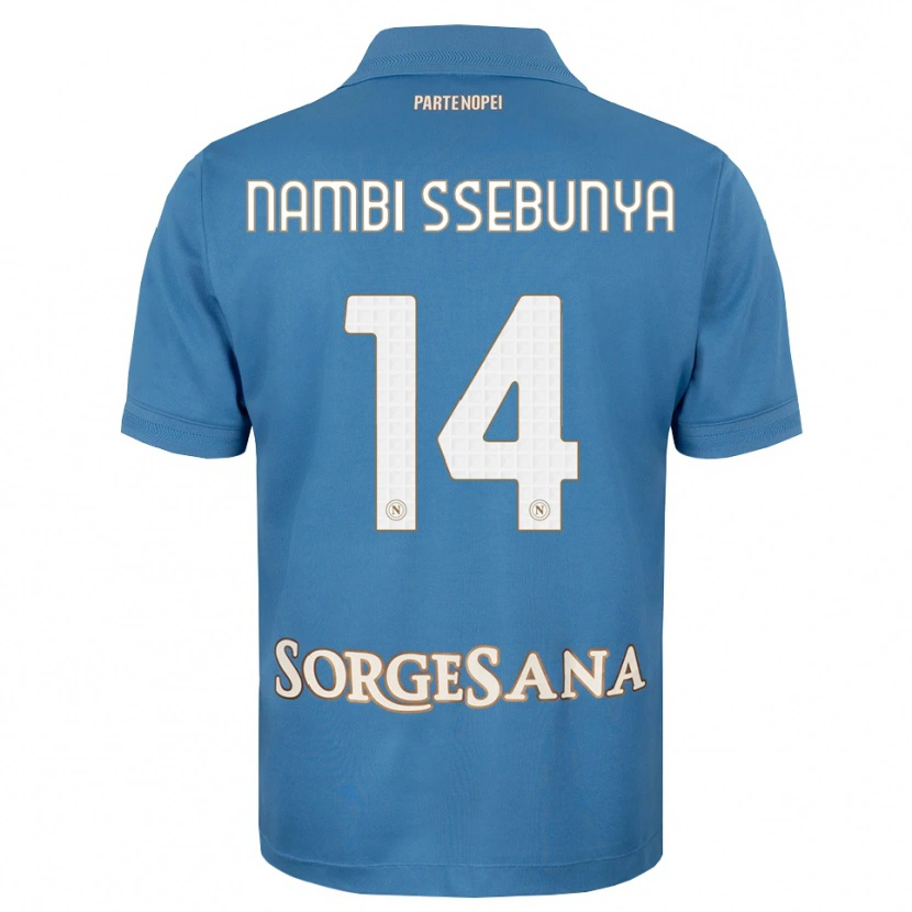 Danxen Men Violah Nambi Ssebunya #14 Haze Blue White Home Jersey 2026/27 T-Shirt