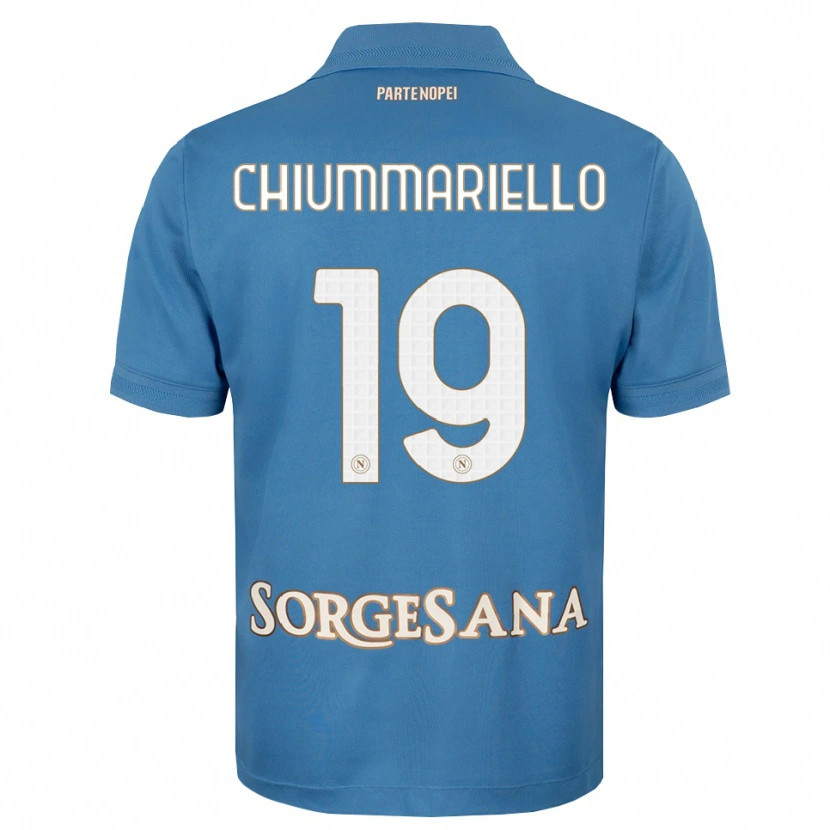 Danxen Men Andrea Chiummariello #19 Haze Blue White Home Jersey 2026/27 T-Shirt