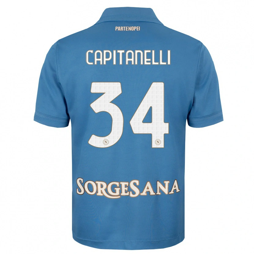 Danxen Men Ilaria Capitanelli #34 Haze Blue White Home Jersey 2026/27 T-Shirt