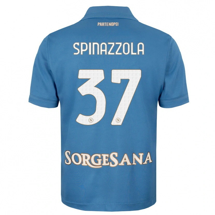 Danxen Men Leonardo Spinazzola #37 Haze Blue White Home Jersey 2026/27 T-Shirt