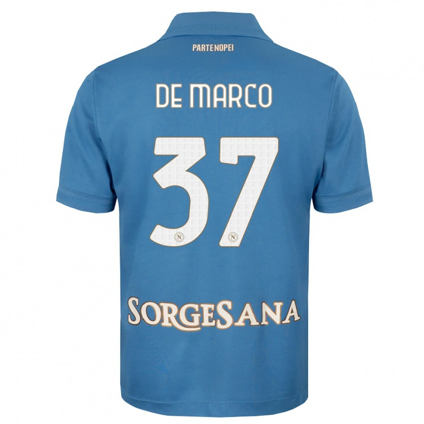 Danxen Men Francesco De Marco #37 Haze Blue White Home Jersey 2026/27 T-Shirt