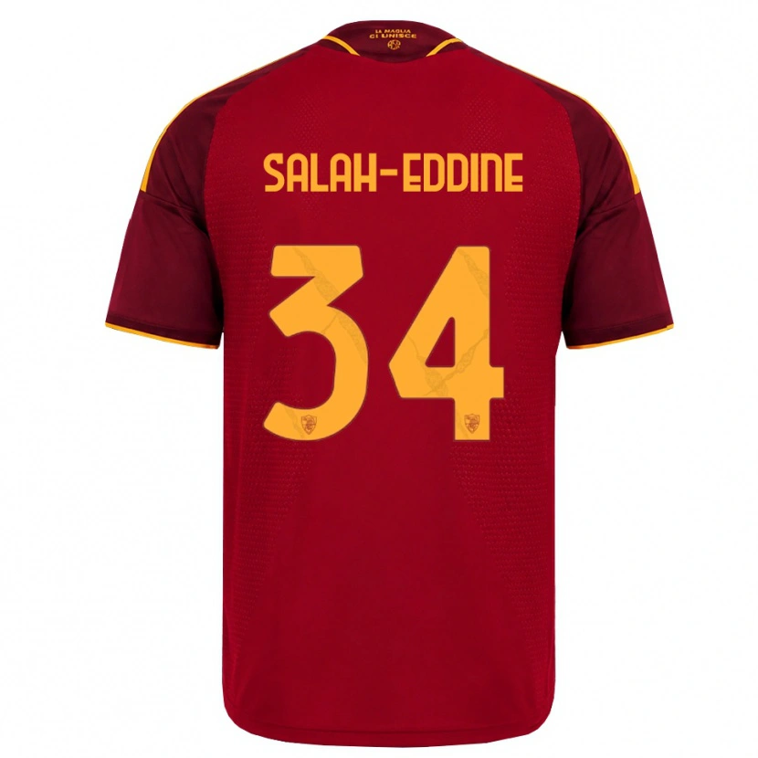 Danxen Men Anass Salah-Eddine #34 Red Golden Yellow Home Jersey 2026/27 T-Shirt
