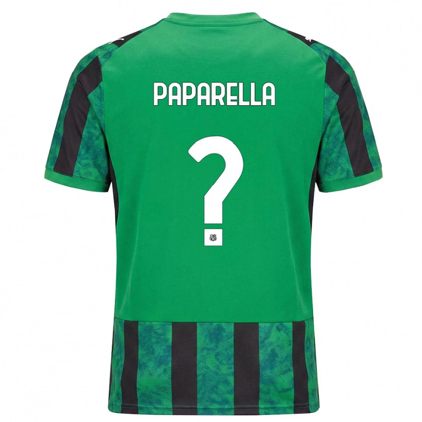 Danxen Men Gioele Paparella #0 Green Black White Home Jersey 2026/27 T-Shirt