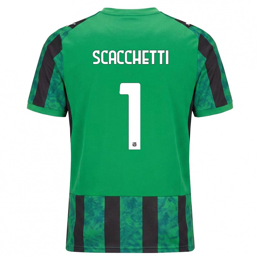 Danxen Men Alessandro Scacchetti #1 Green Black White Home Jersey 2026/27 T-Shirt