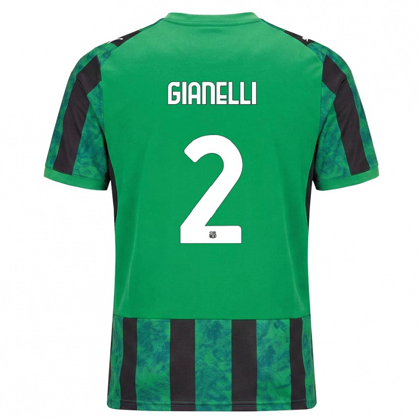 Danxen Men Christian Gianelli #2 Green Black White Home Jersey 2026/27 T-Shirt
