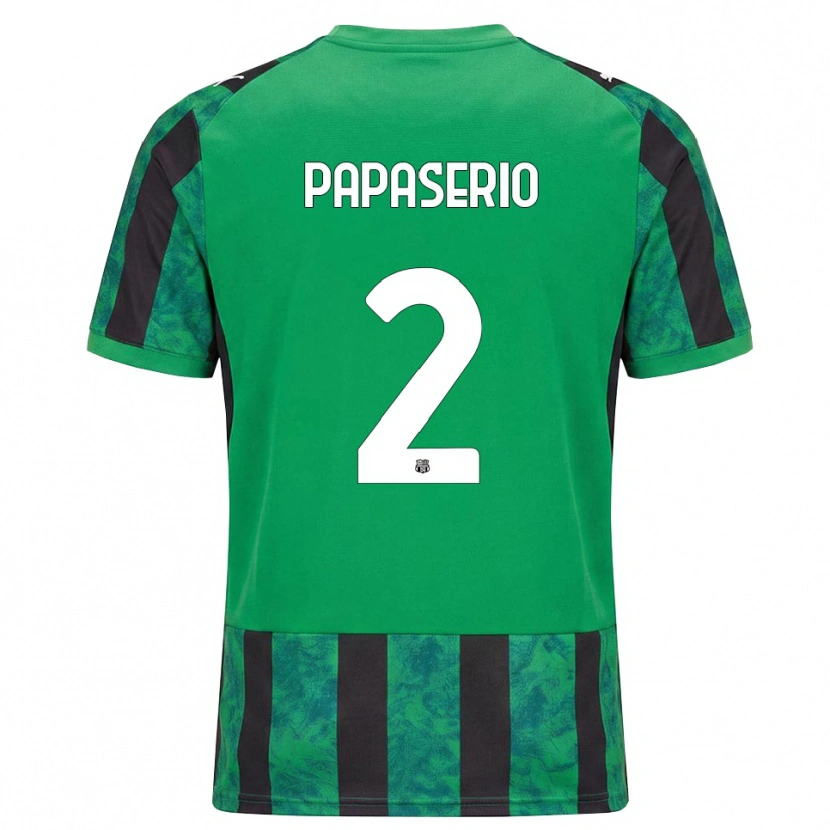 Danxen Men Gabriele Papaserio #2 Green Black White Home Jersey 2026/27 T-Shirt