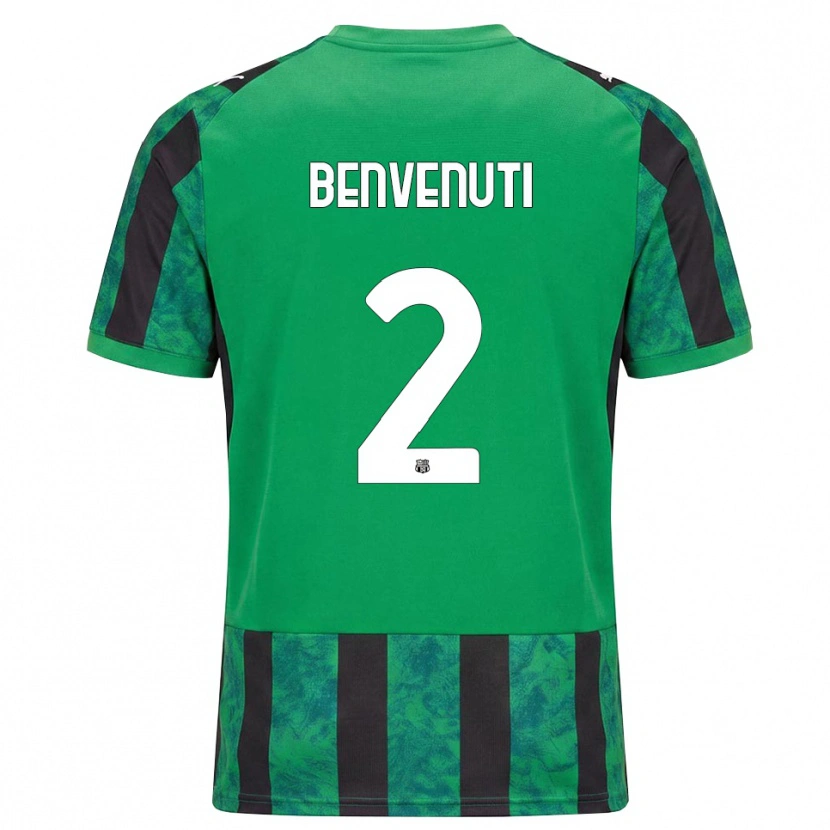 Danxen Men Giacomo Benvenuti #2 Green Black White Home Jersey 2026/27 T-Shirt