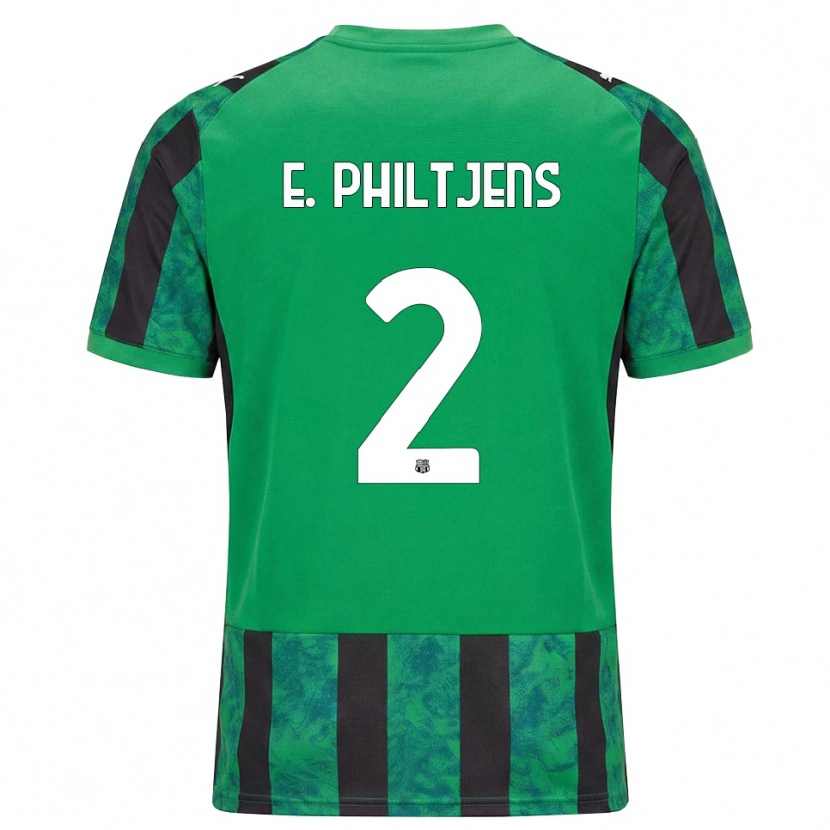 Danxen Men Davina Brigitte E. Philtjens #2 Green Black White Home Jersey 2026/27 T-Shirt