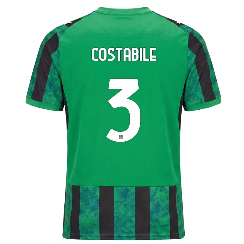Danxen Men Cristian Costabile #3 Green Black White Home Jersey 2026/27 T-Shirt