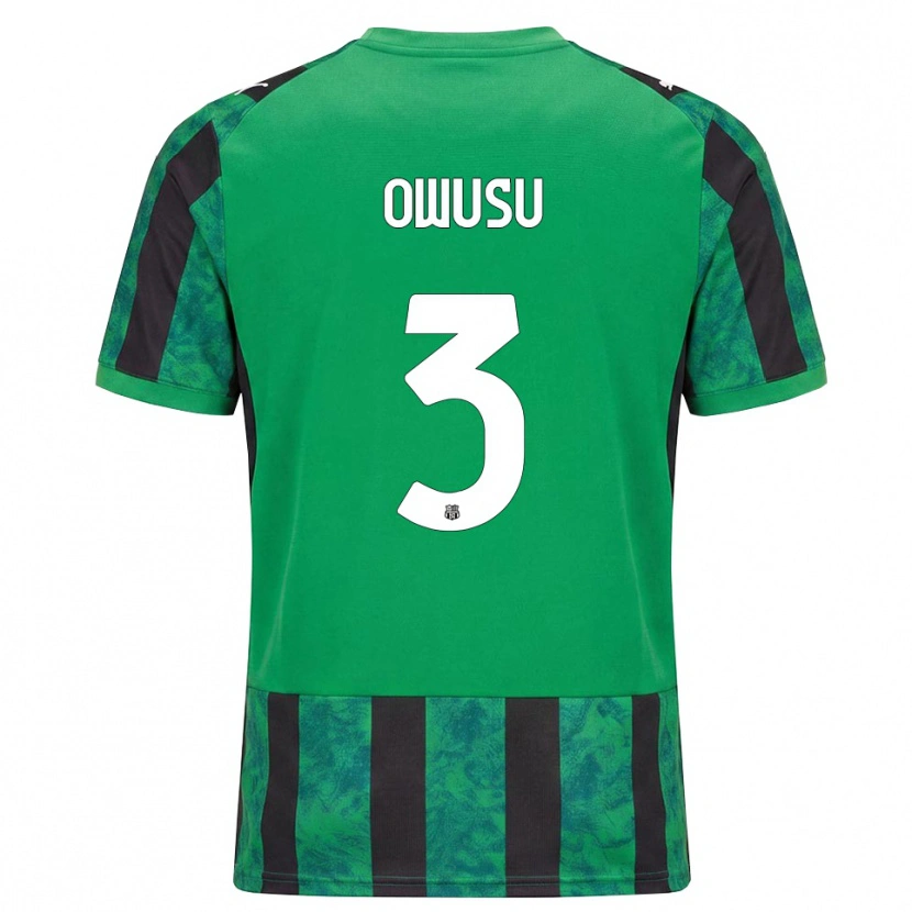 Danxen Men Gideon Owusu #3 Green Black White Home Jersey 2026/27 T-Shirt