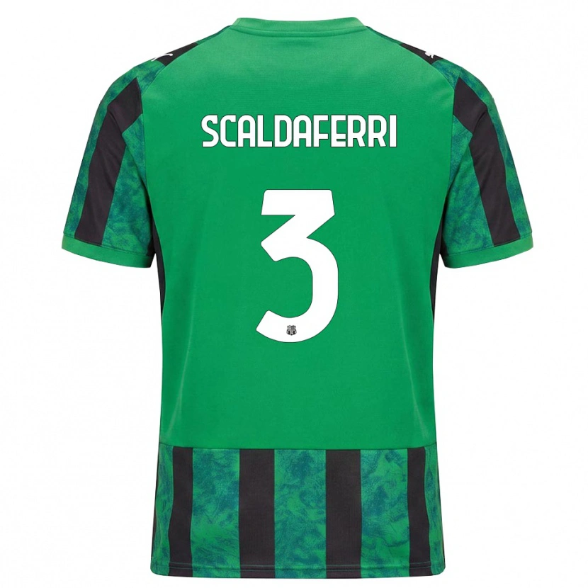 Danxen Men Andrea Scaldaferri #3 Green Black White Home Jersey 2026/27 T-Shirt