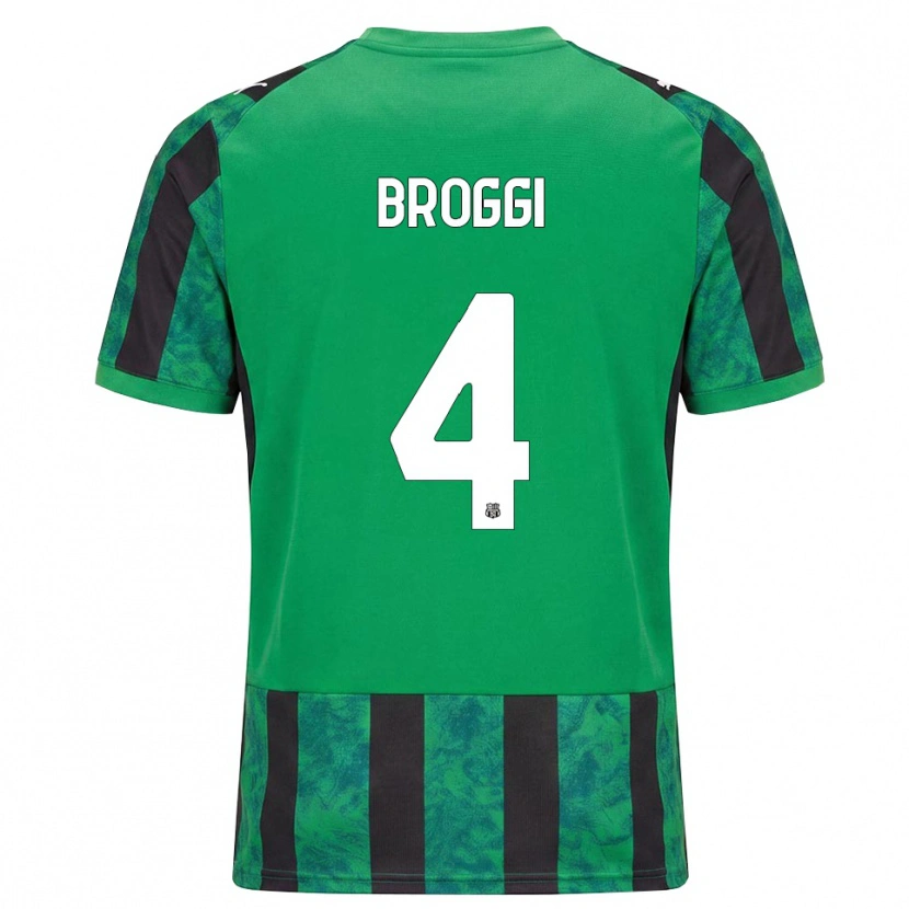 Danxen Men Nicola Broggi #4 Green Black White Home Jersey 2026/27 T-Shirt