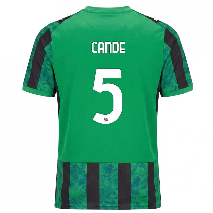 Danxen Men Fali Candé #5 Green Black White Home Jersey 2026/27 T-Shirt