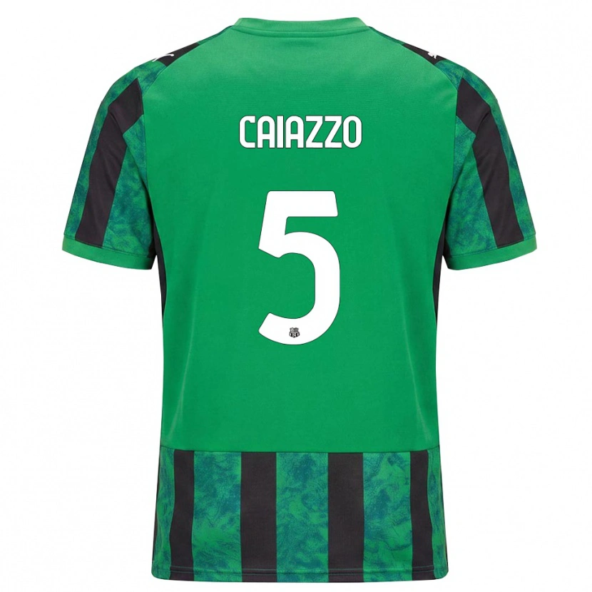 Danxen Men Sara Caiazzo #5 Green Black White Home Jersey 2026/27 T-Shirt