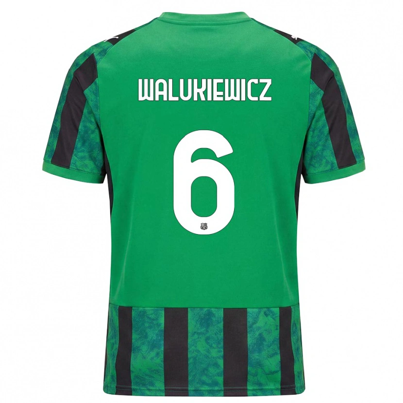 Danxen Men Sebastian Walukiewicz #6 Green Black White Home Jersey 2026/27 T-Shirt