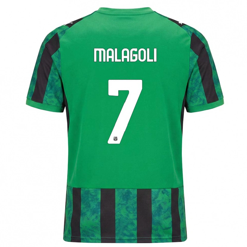 Danxen Men Mattia Malagoli #7 Green Black White Home Jersey 2026/27 T-Shirt