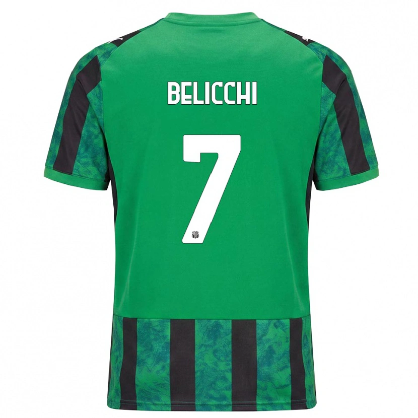 Danxen Men Gianmarco Belicchi #7 Green Black White Home Jersey 2026/27 T-Shirt