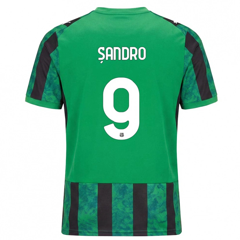 Danxen Men Denis Șandro #9 Green Black White Home Jersey 2026/27 T-Shirt