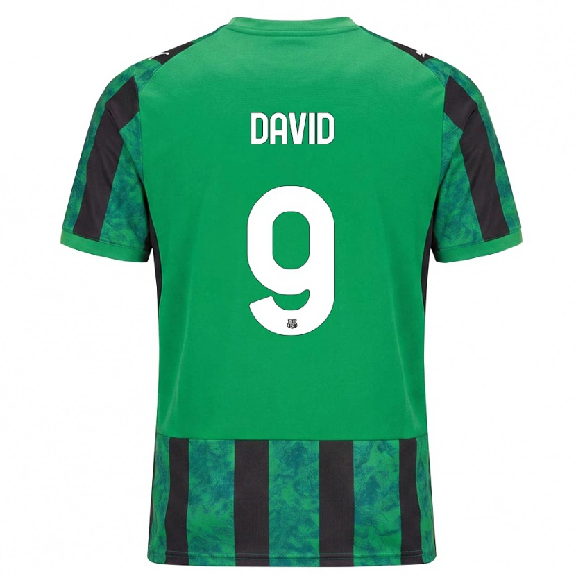 Danxen Men Mario David #9 Green Black White Home Jersey 2026/27 T-Shirt