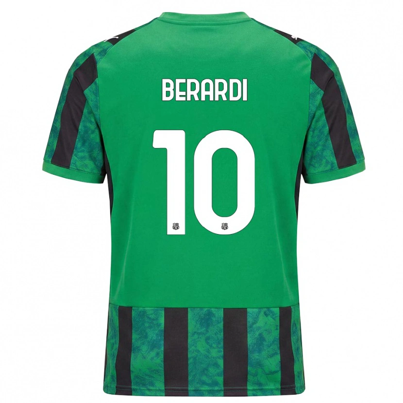 Danxen Men Domenico Berardi #10 Green Black White Home Jersey 2026/27 T-Shirt