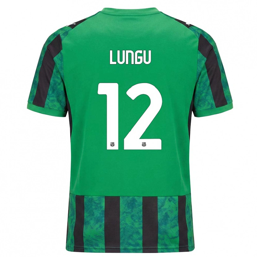 Danxen Men Luca Lungu #12 Green Black White Home Jersey 2026/27 T-Shirt