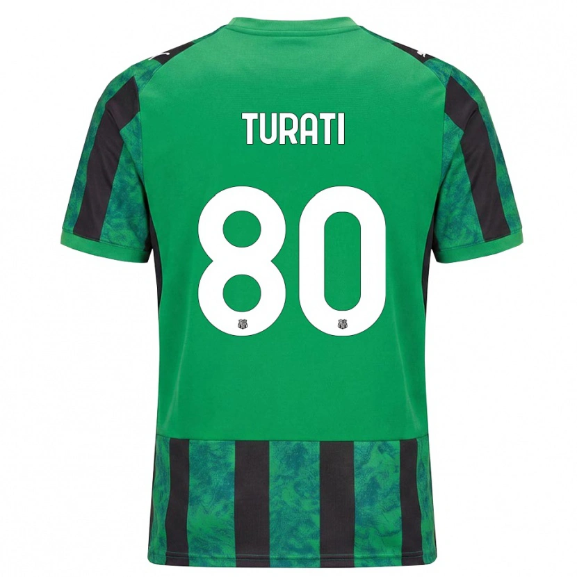 Danxen Men Stefano Turati #80 Green Black White Home Jersey 2026/27 T-Shirt